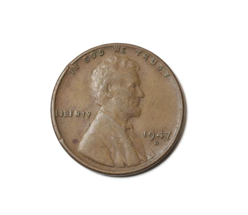 1947-D Lincoln Wheat Cent — photo from the most recent tracked eBay sale
