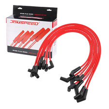 8mm Red Hei Spark Plug Wires Spiral Core 45 Degree End Bbc Chevy 396-454-502 8mm Red Hei Spark Plug Wires Spiral Core 45 Degree End Bbc Chevy 396-454-502
