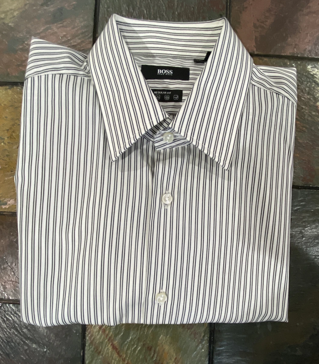 hugo boss black and white shirt