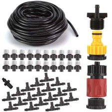 49ft Misting Cooling System Patio Garden Mister Nozzle Irrigation Water Outdoor