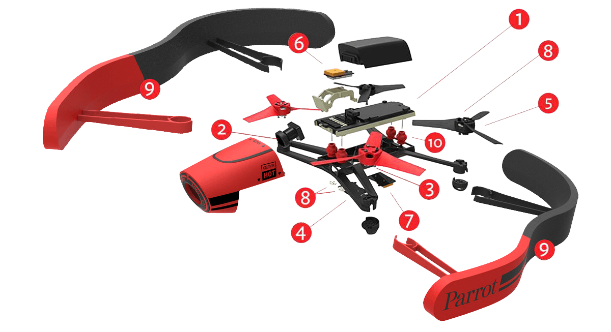 ドローン Parrot BEBOP DRONE コントローラーセット 中古品 s-l1600.jpg