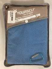 SYOURSELF Cooling Towel w/Bag BLUE I Can Do Better Microfiber Yoga, Run WORKOUT