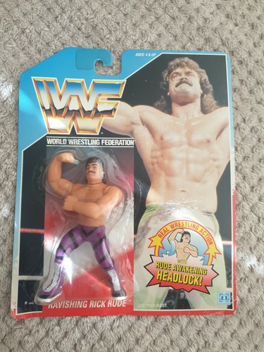 WWF/WWE Ravishing Rick Rude Hasbro Figure Moc W/Di...