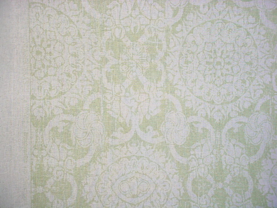 Tela de tapicería para cortinas como nueva con estampado de lino Brunschwig & Fils Marquesas 2-1/2 años Foto 3 de 4
