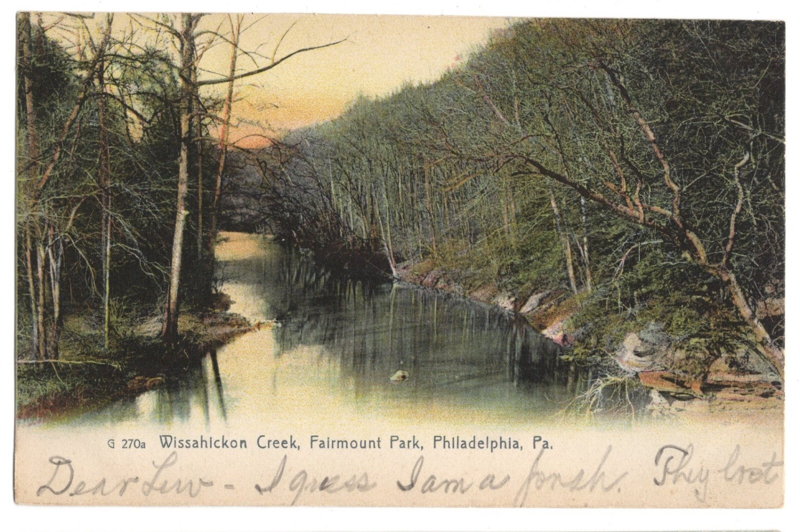 Wissahickon Creek Fairmount Park Philadelphia PA 1907