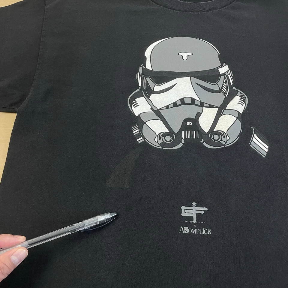 Camisa DE COLECCIÓN Akomplice X Star Wars Adulto Grande Negra Skate Rap Hip Hop Y2K Para Hombres Foto 3 de 4