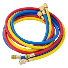 AC Refrigerant Charging Hoses, 5FT Manifold Gauge Hose Kit for Air R134A