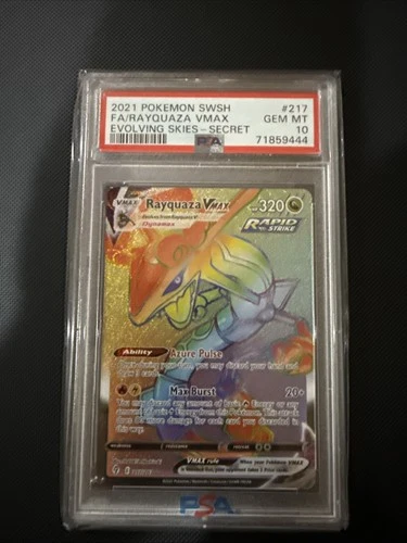 Rayquaza VMAX (Secret) 217/203 SWSH07: Evolving Skies Holo