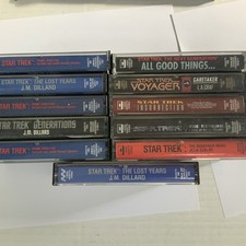 Lot 11 Star Trek Audio Book Cassettes Tapes Simon  Schuster Free Shipping