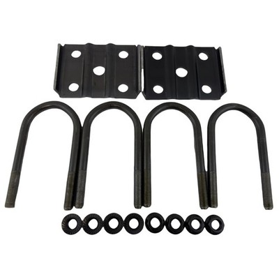 U-Bolt Kit for 3,500 lb Trailer Axles   Fits 2-3/8'' Round Axle   Suspension Clam