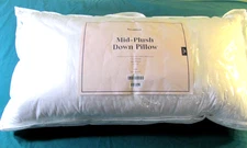 Brooklinen Mid-Plush Canadian Down Pillow Hypoallergenic King Sz" New w/Tags"