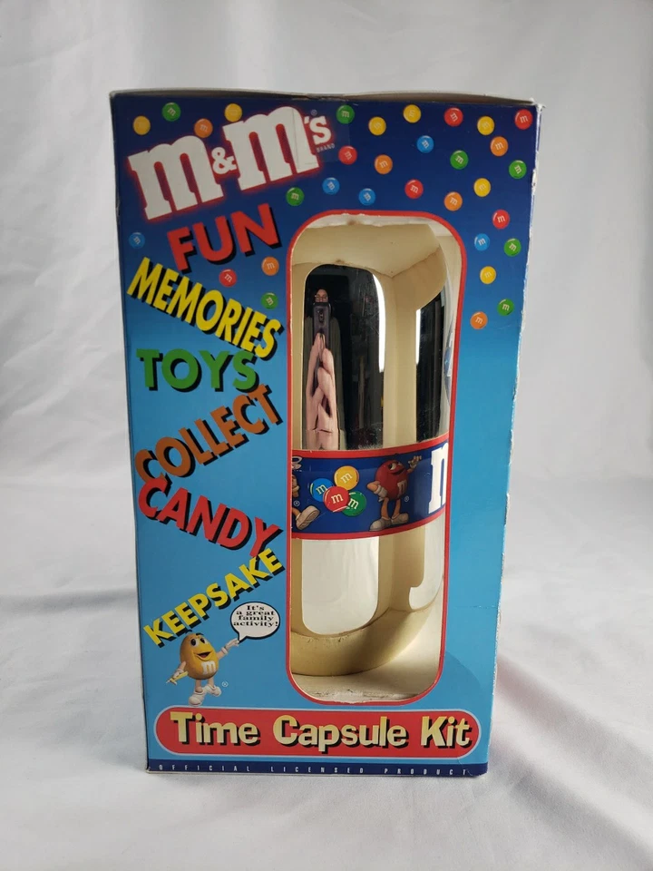 Коллекционный набор наклеек M&M's 2000 Time Capsule Kit Stickers I.D. Ярлыки Stamper новый открытая коробка - Изображение 2 из 4