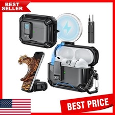 Protective Case for AirPods Pro 3 2025 - Stand  Cleaning Kit Included