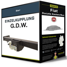 Starre Anhängerkupplung für FIAT Ducato Kasten/Bus 2011-2024 Typ 250 G.D.W. NEU