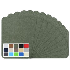 12 Pcs Premium Quality Fabric Iron on Patches, 100 Cotton Repair Army Green