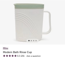 Milou Modern Bath Rinse Cup White/mint