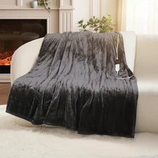 Heavyweight 62" x 84" Heated Blanket - Flannel & Sherpa for Ultimate Comfort