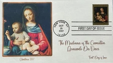 BDAOCITW KSC Cachets 4206 Christmas 2007 Madonna of the Carnation Da Vinci