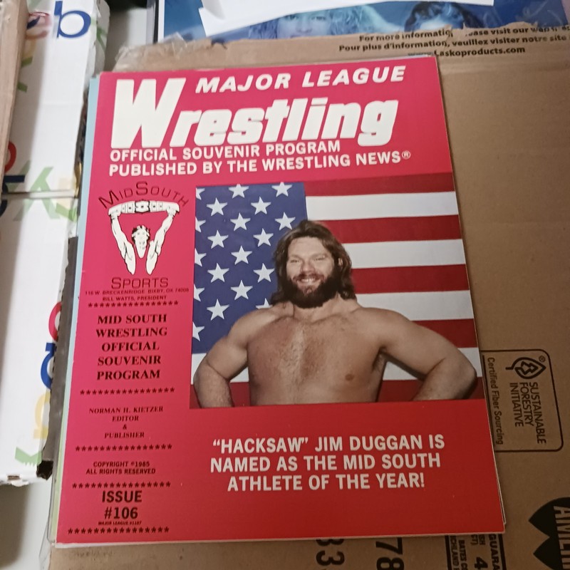 WRESTLING RARE ORIGINAL MLW PROGRAM MID SOUTH/WCW/WWF/WCCW/WWE/NWA JIM DUGGAN