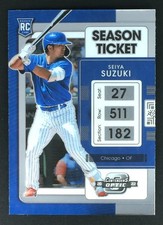 2022 Panini Chronicles Seiya Suzuki #2 BASEBALL CARD Cubs RC Contenders Optic
