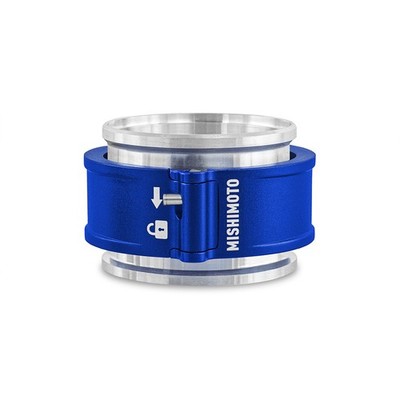 Mishimoto MMCLAMP-QD-25BL Quick Release Clamp Assembly, 2.5'' Blue