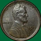 1911 Lincoln Wheat Cent Uncirculated UNC Coin #34037