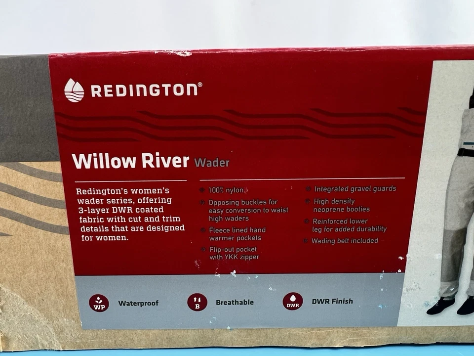 Redington Women’s Willow River Waders Size:Large Long Style WW002 Foam/Rock - Image 2 of 4