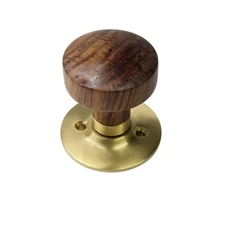 Signature Hardware 484761 Vanisa One-Sided Dummy Door Knob - Satin Brass