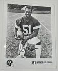 Monte Coleman Signed B&W Photograph  #51 Washington Redskins NFL 10"×8"