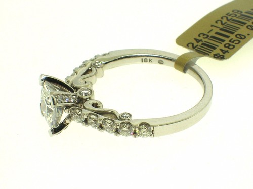 VERRAGIO 18K INSIGNIA INS-7001 SETTING 0.70CT DIAMONDS-SIZE 6.25 US-RETAIL$4850 - Picture 7 of 8