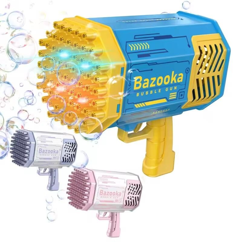 Mitrailleuse à bulles lumineuse automatique jouet extérieur enfant avec batterie