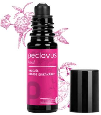 (1145 EUR/l) peclavus hand Nagelöl Orange Eisenkraut | Pflegen 10ml Roll-on