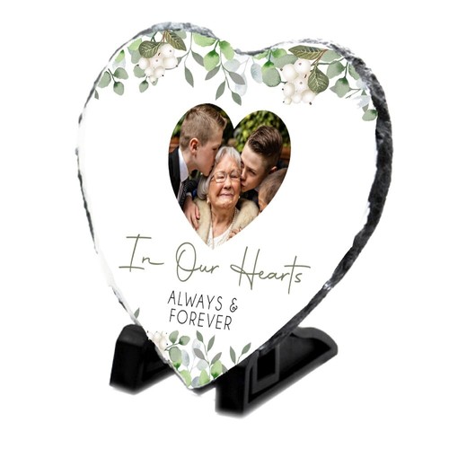 Personalised Memorial Slate | Personalised Memorial Photo Slate, In Memory Gift - Picture 2 of 3