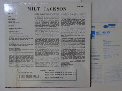 Milt Jackson With John Lewis, ~ Blue Note BLP-1509 Japan promo