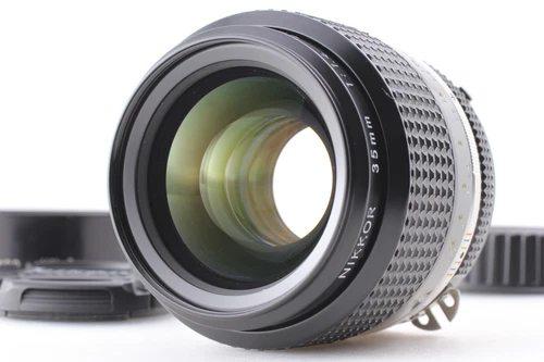 SIC [ MINT w/ Hood ] Nikon Ai-s Nikkor 35mm f/1.4 Wide Angle Lens Ais From JAPAN