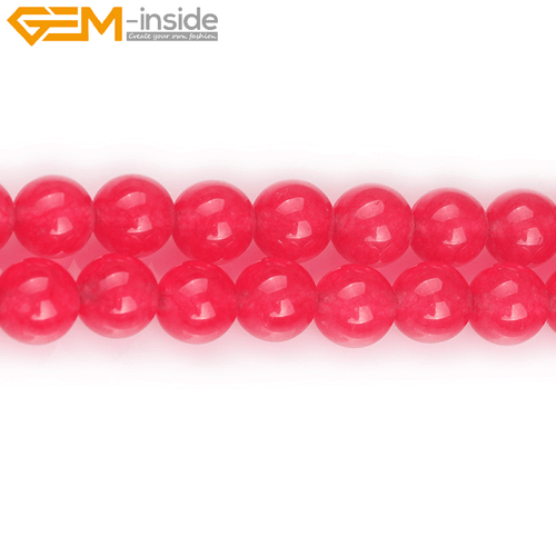 4mm 6mm 8mm 10mm 12mm 14mm Plum Jade Gemstone Round Beads For Jewelry Making 15" - Picture 27 of 49