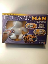 Electronic Pictionary Man Family Game Mattel Draw On Me & Guess What You See