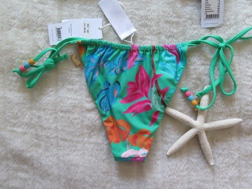 Seafolly 12 AUS Tropica Bralette & 12 Tropica Drawstring Tie Side Rio Jade - Picture 11 of 15