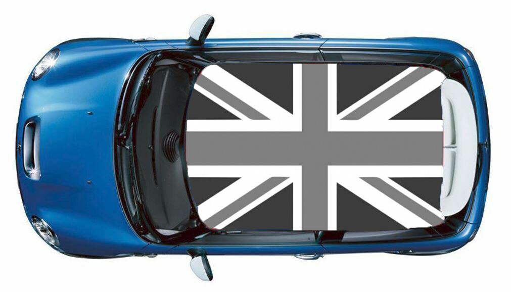 Sticker Union Jack Royal British Flag Bandiera Inglese Range Rover Base Oro - Foto 6