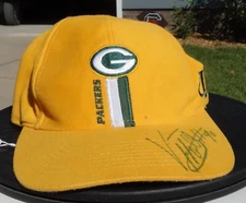 Green Bay Packers #90 Vonnie Holliday Signed Cap One Size Fits All Hook & Loop