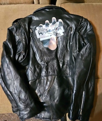 Custom Judas Priest British Steel Leather Jacket