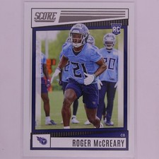 2022 Score Football NFL Roger McCreary RC #347 Titans