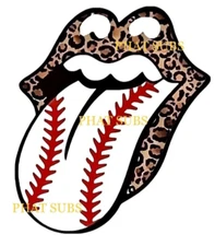 Sublimation Print Baseball Tongue Ready To Press