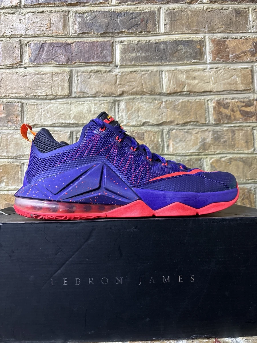 Nike Men’s Lebron James 12 XII Low Court Purple Mesh Basketball Sneakers Shoes 8 Nike Lebron James 12 XII Low Court Purple Basketball Men main image 2