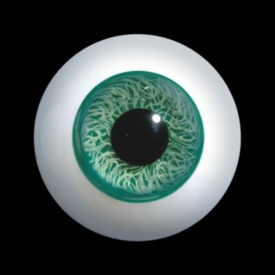 28 mm Solid Glass Eyes for Artists Eye Jewelry Dolls EMERALD St Patrick's Day