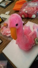 Ty Beanie Babies Pinky the Flamingo Plush Toy