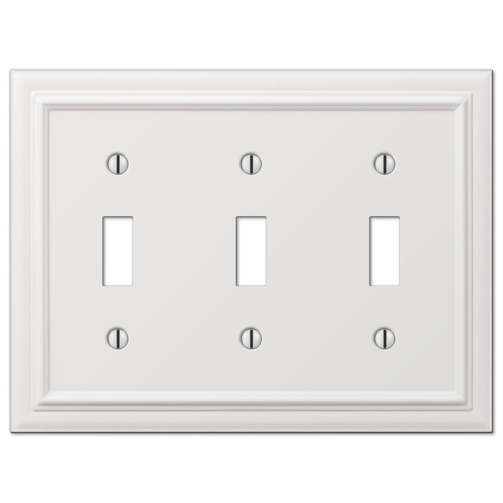 White Light Switch Cover Continental Wallplate Decora Toggle Rocker ...