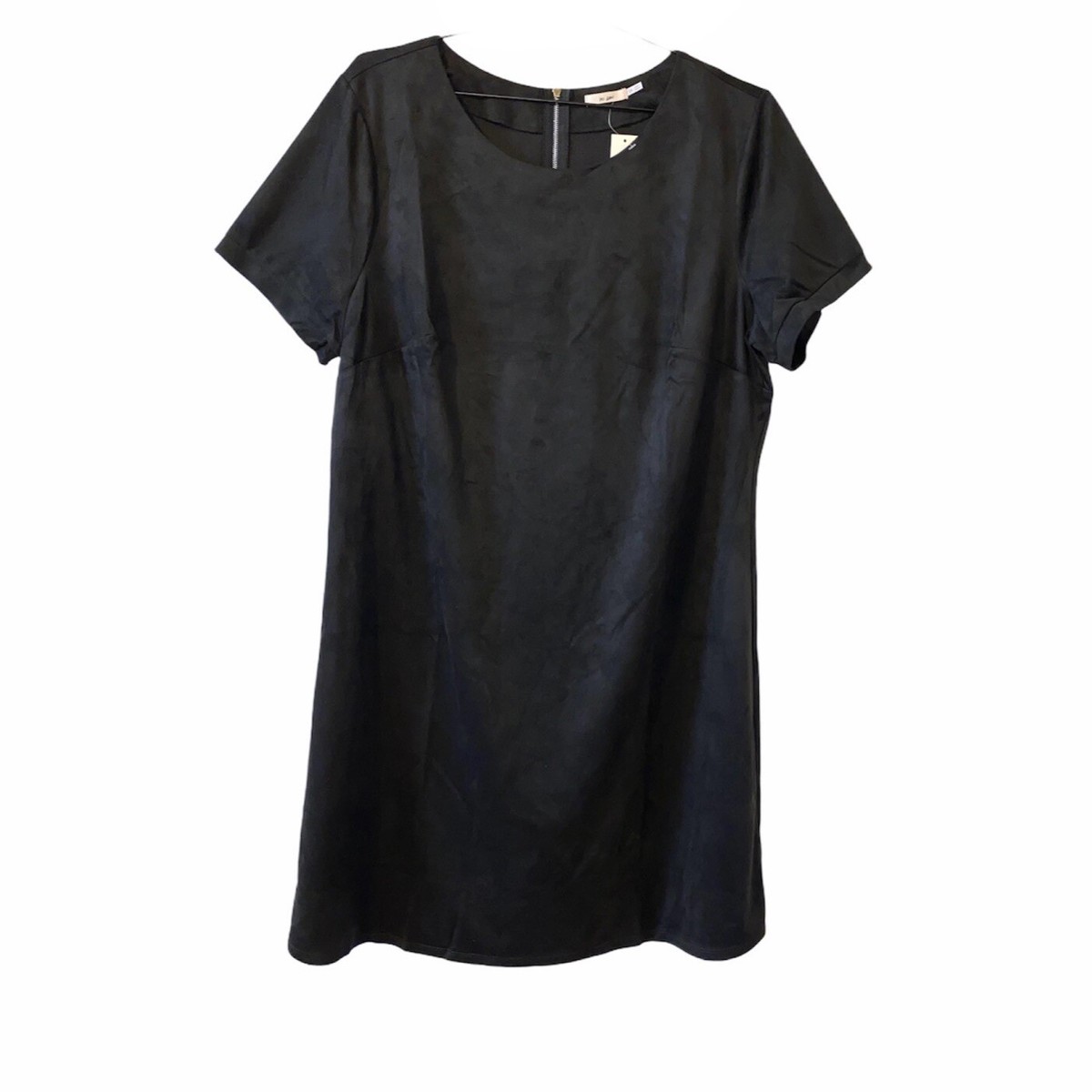 Ladies 1X Plus Mi Ami Black Shift Dress Faux Suede Short Sleeved Dresses NWT | eBay Ladies 1X Plus Mi Ami Black Shift Dress Faux Suede Short Sleeved Dresses NWT | eBay