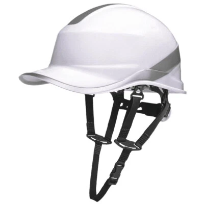 DELTA PLUS Schutzhelm DELTAPLUS DIAMOND VUP KINNRIEMEN Bauhelm Arbeitschutzhelm Weiß