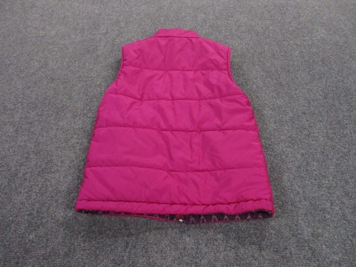 Columbia Vest Jacket Girls M 10 12 Purple Puffer Aztec Fleece Reversible Youth - Picture 12 of 13